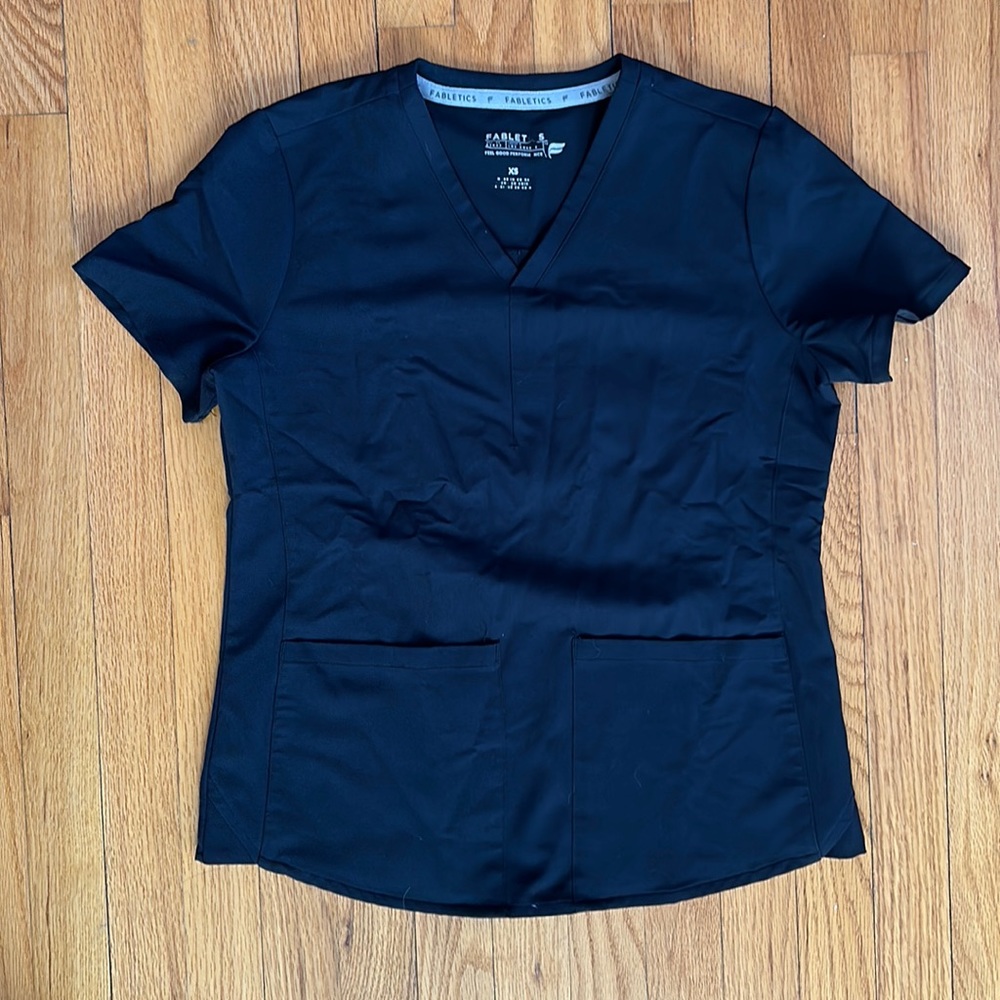 Fabletics Black Scrub Top
